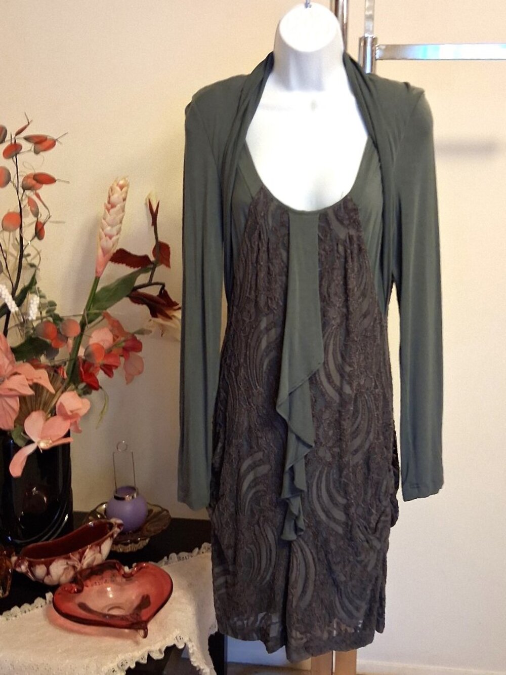 I.AM.GIA Well Tailored Unique Dress Spring Autumn Winter Dresses Women 8 Gray